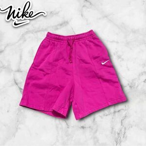 Nike Women’s Hot Pink Comfy Lounge Fleece Workout Shorts